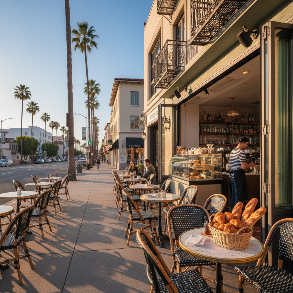 French cafe in Los Angeles